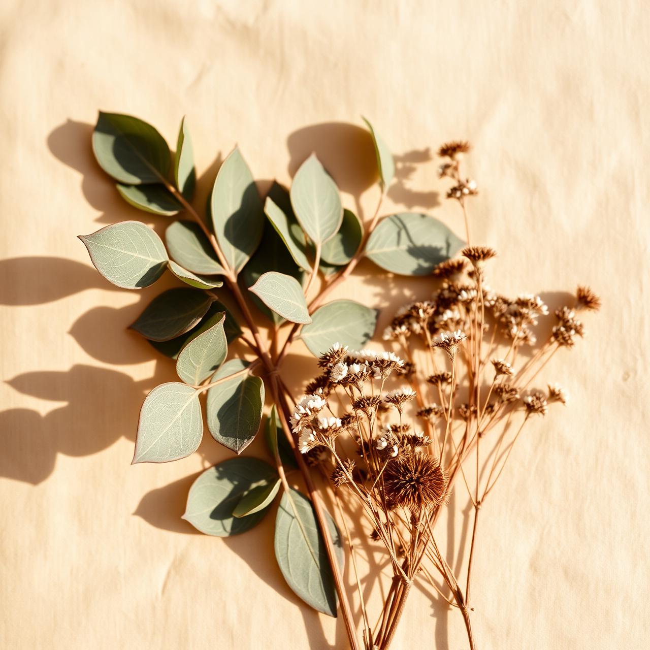 Botanical wellness still life